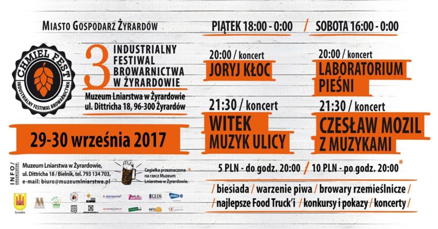 29-30.09.2017 – Chmiel Fest – III Industrialny Festiwal Browarnictwa