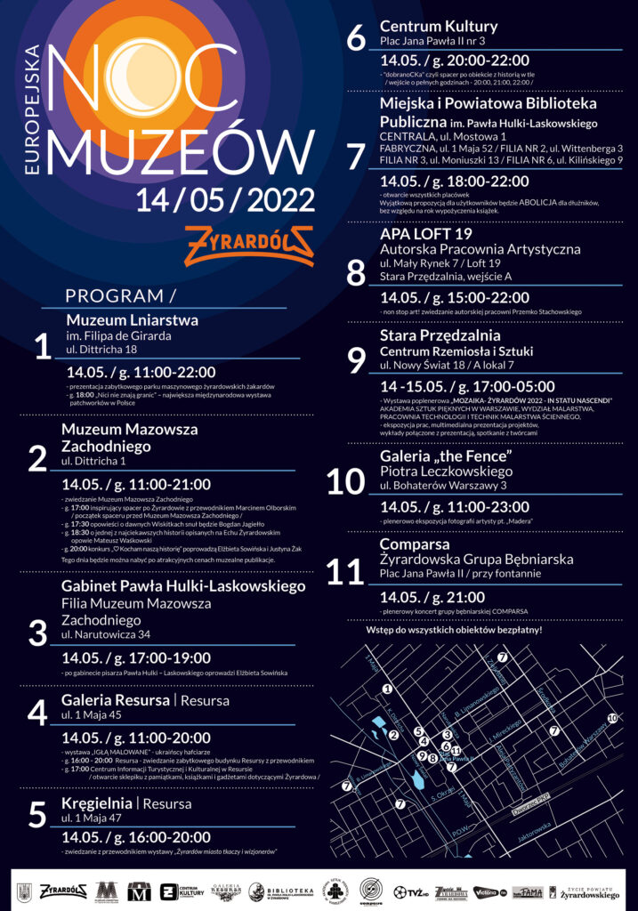 Noc Muzeów 2022 - plakat