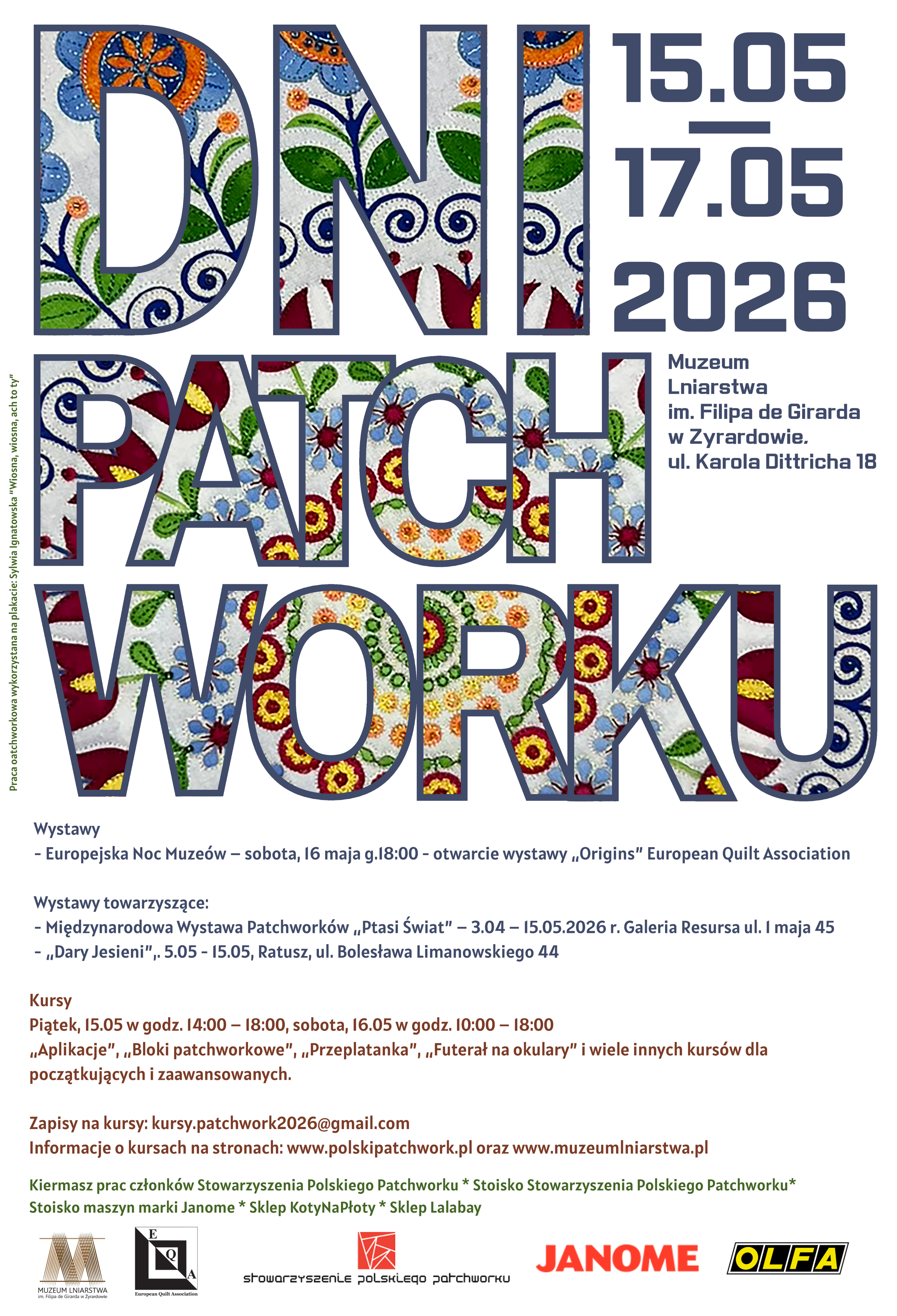 Plakat na Dni Patchworku